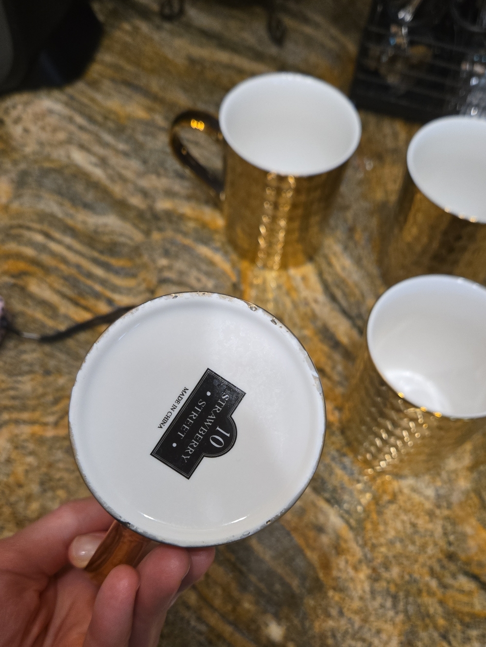 Gold Cups Set Of 4 - Picture 3 of 3